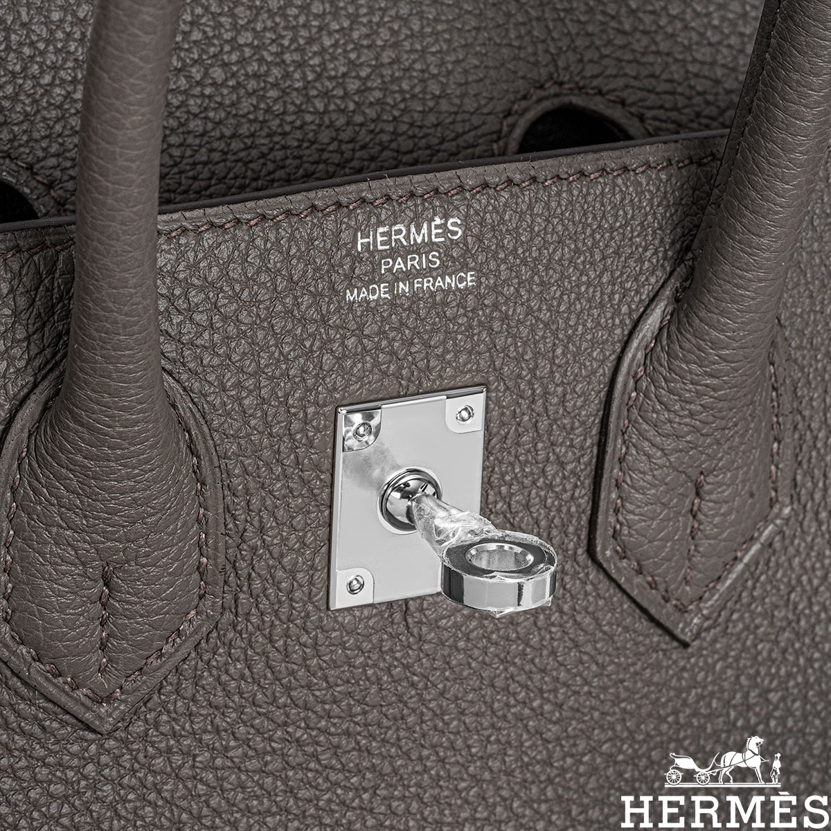 Hermés Birkin 25cm Gris Etain Veau Togo PHW